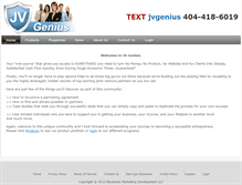 Tablet Screenshot of jvgenius.com